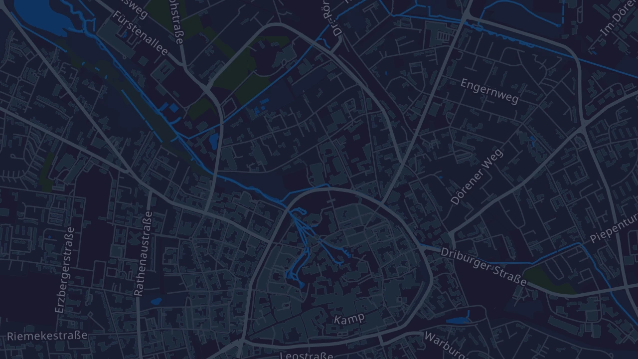 Karte von Paderborn