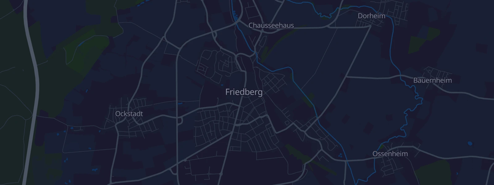 Karte von Friedberg/Hessen