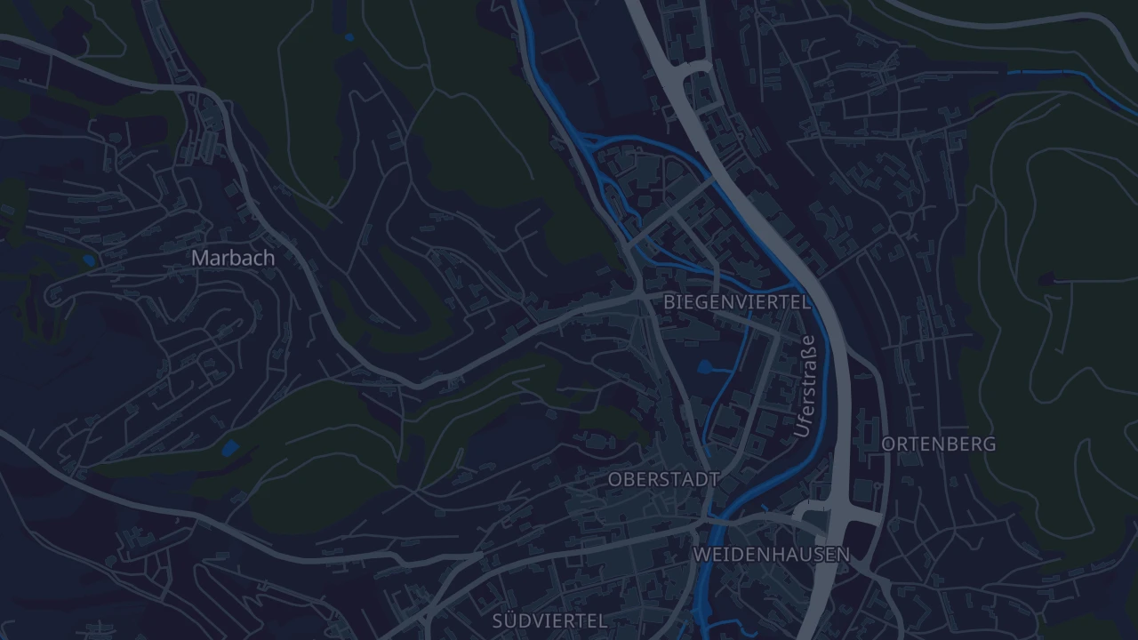 Karte von Marburg
