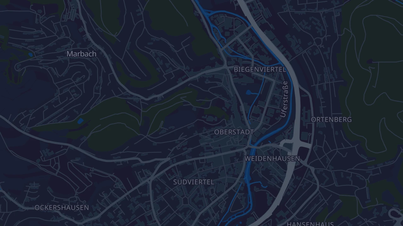 Karte von Marburg