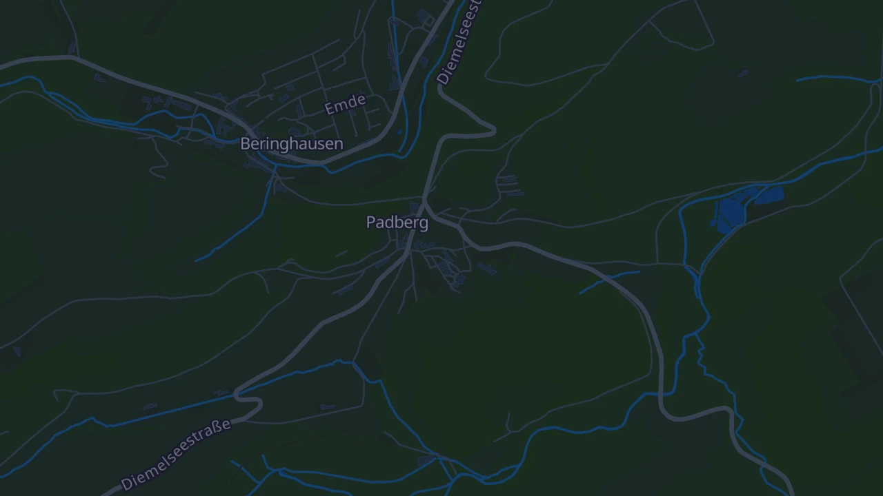 Karte von Marsberg - Padberg