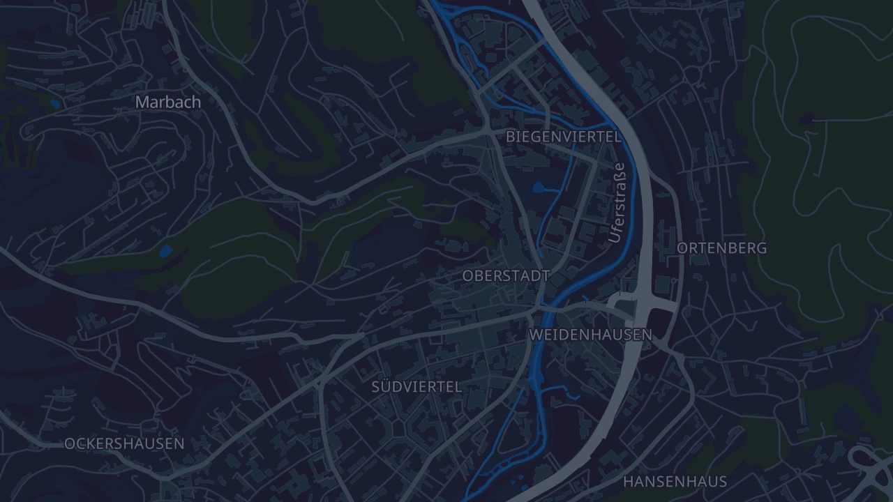 Karte von Marburg