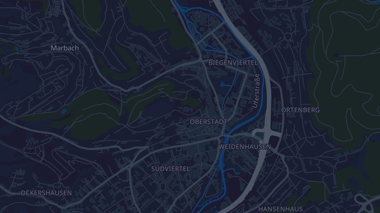 Karte von Marburg