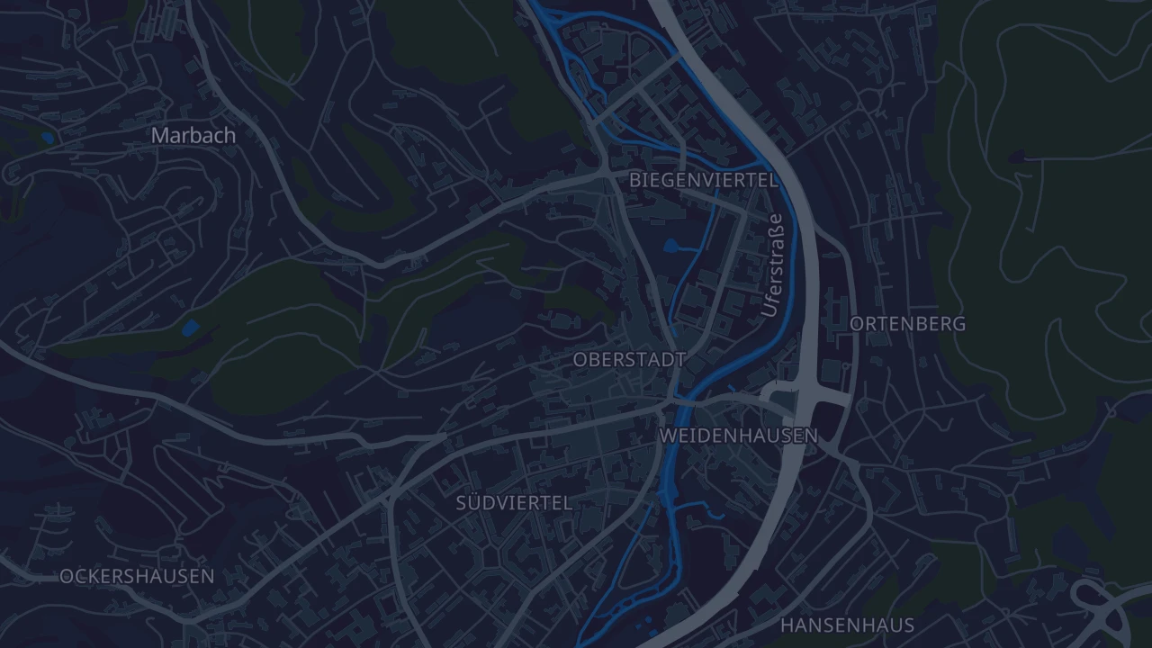 Karte von Marburg
