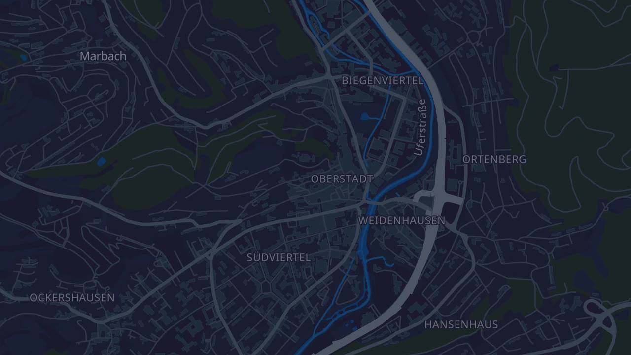 Karte von Marburg