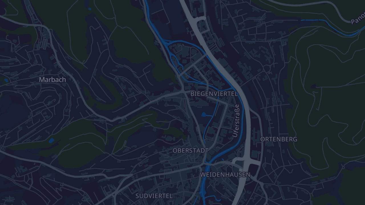 Karte von Marburg