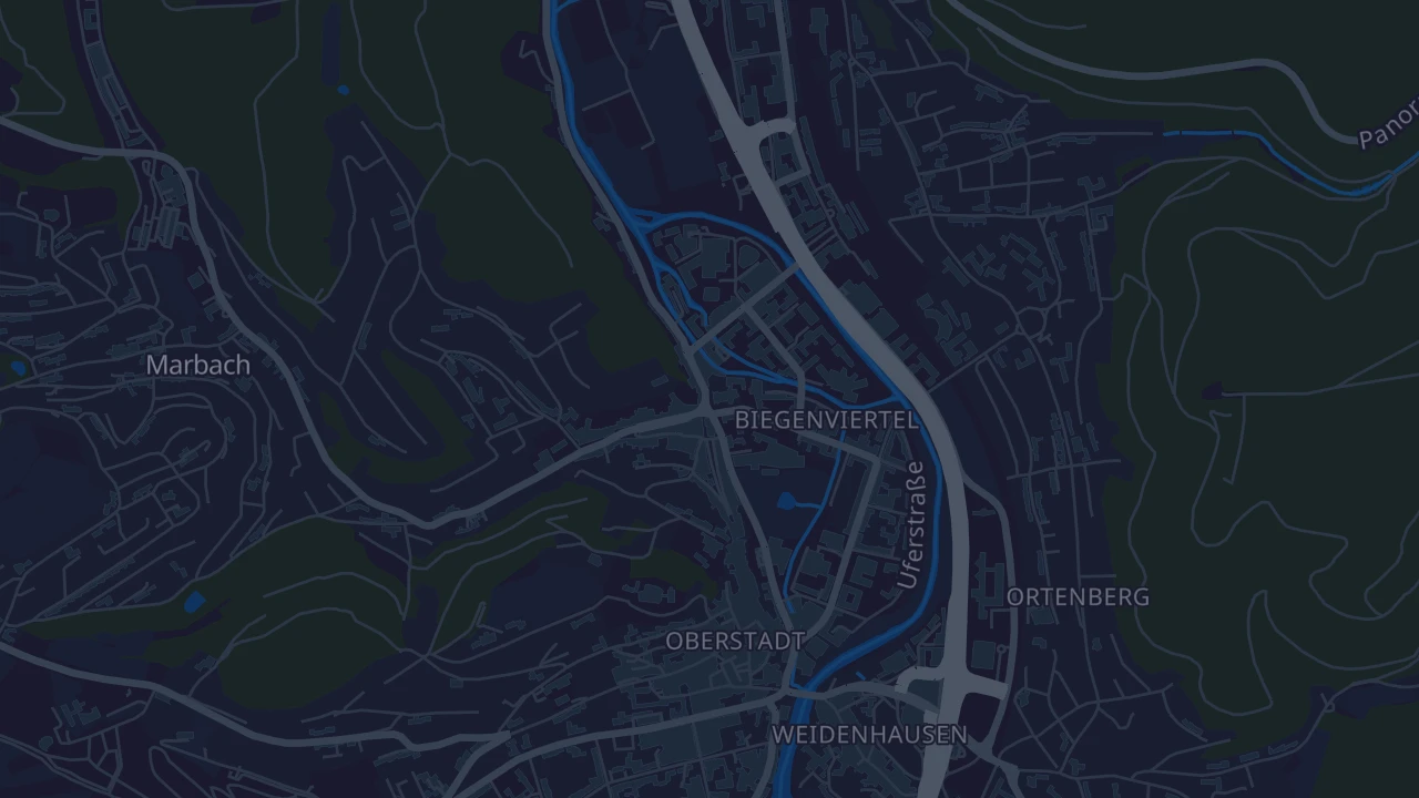 Karte von Marburg