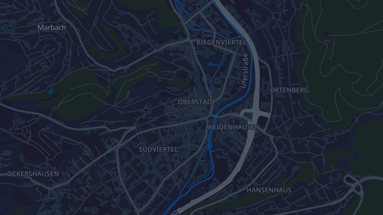 Karte von Marburg