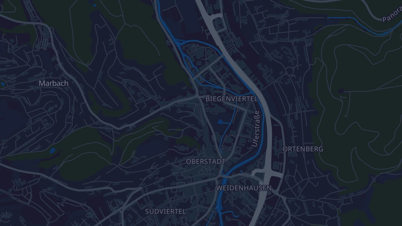 Karte von Marburg
