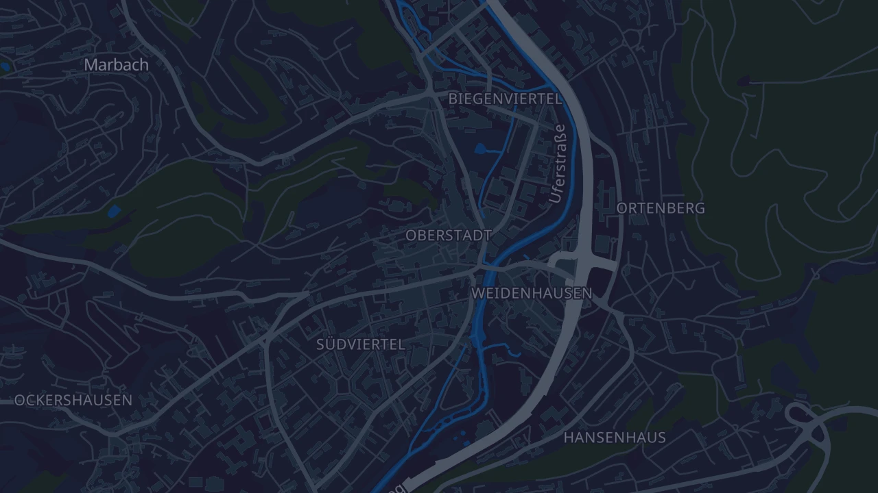 Karte von Marburg