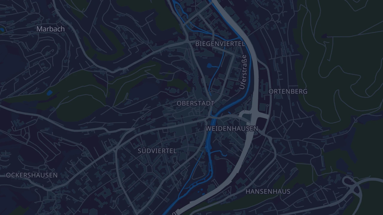 Karte von Marburg