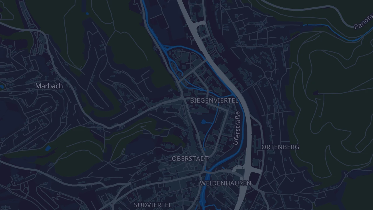 Karte von Marburg