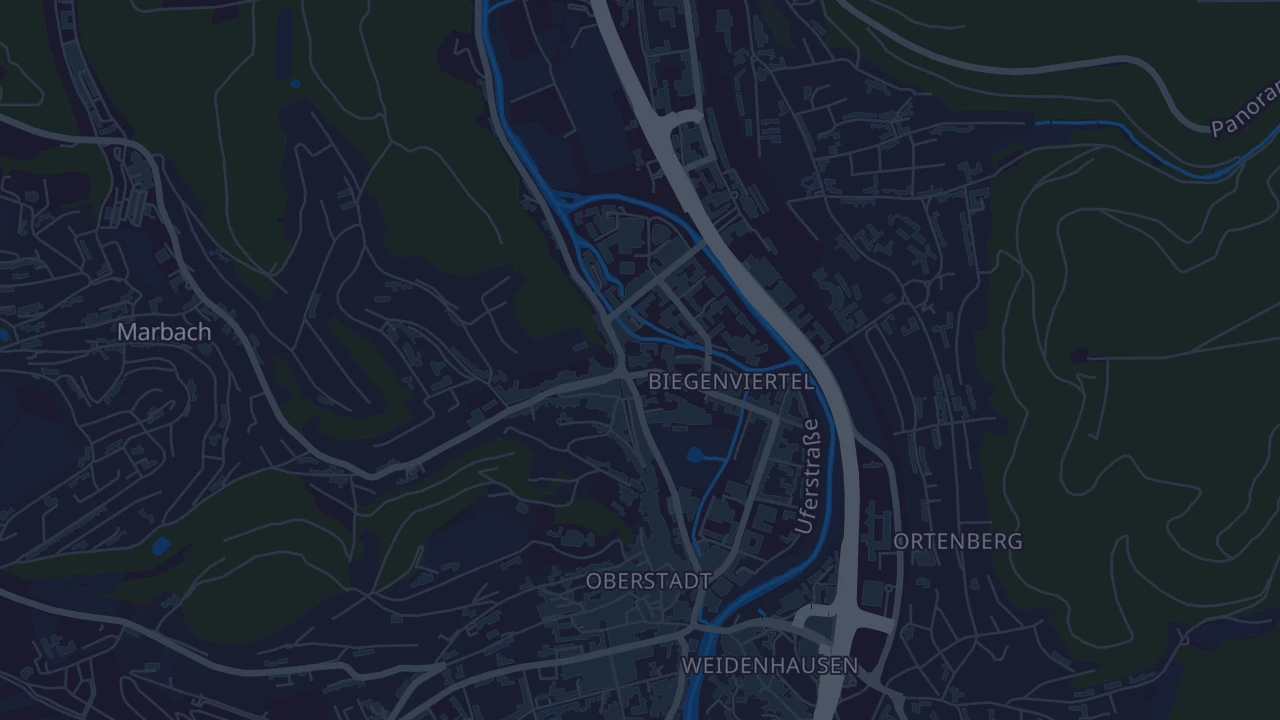 Karte von Marburg