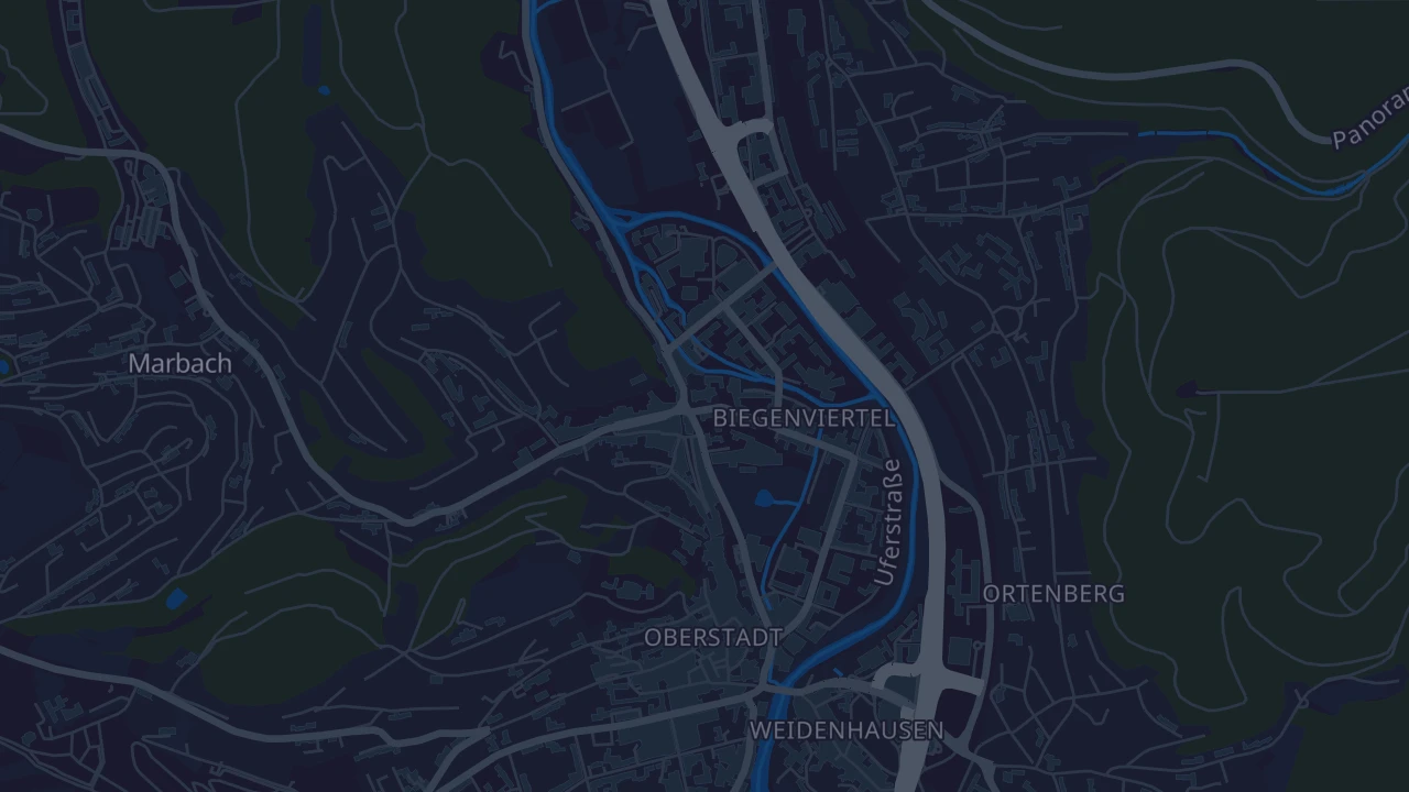 Karte von Marburg