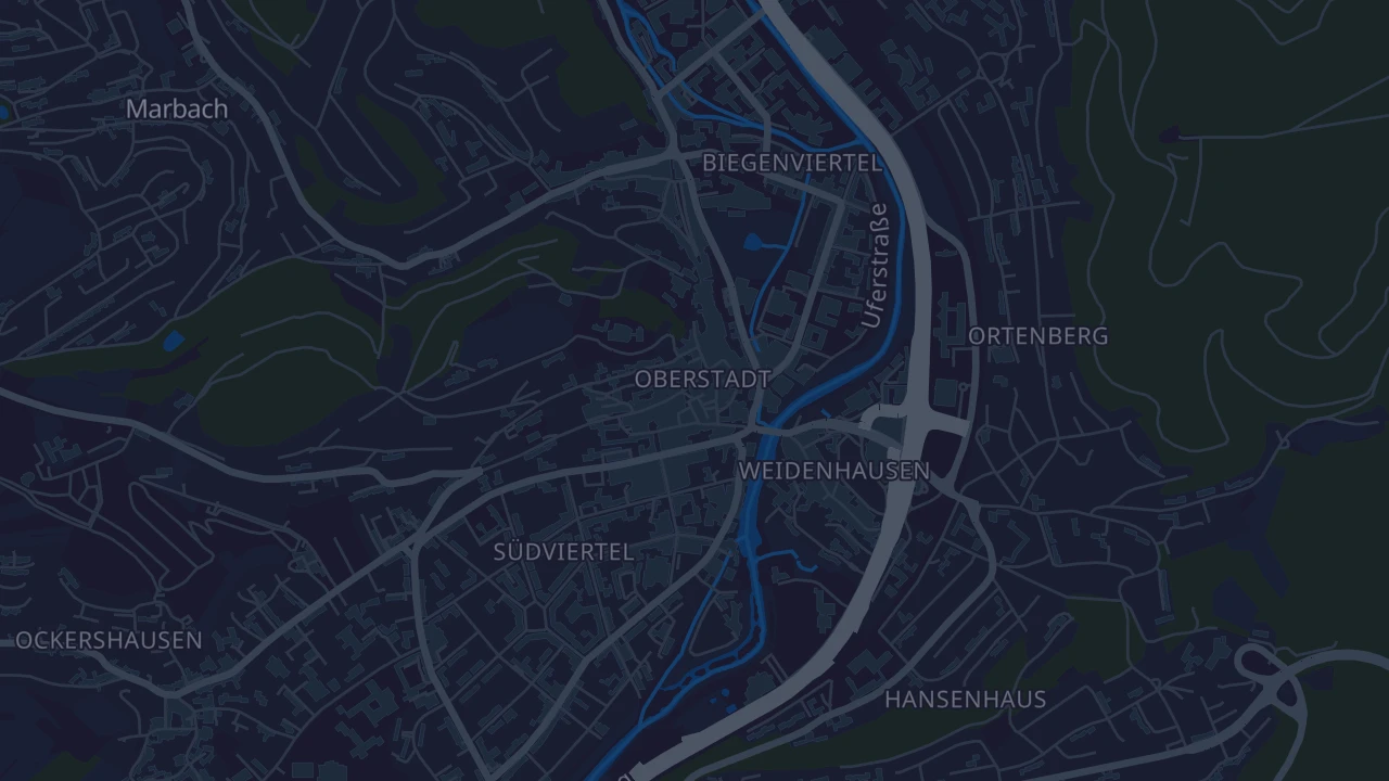 Karte von Marburg