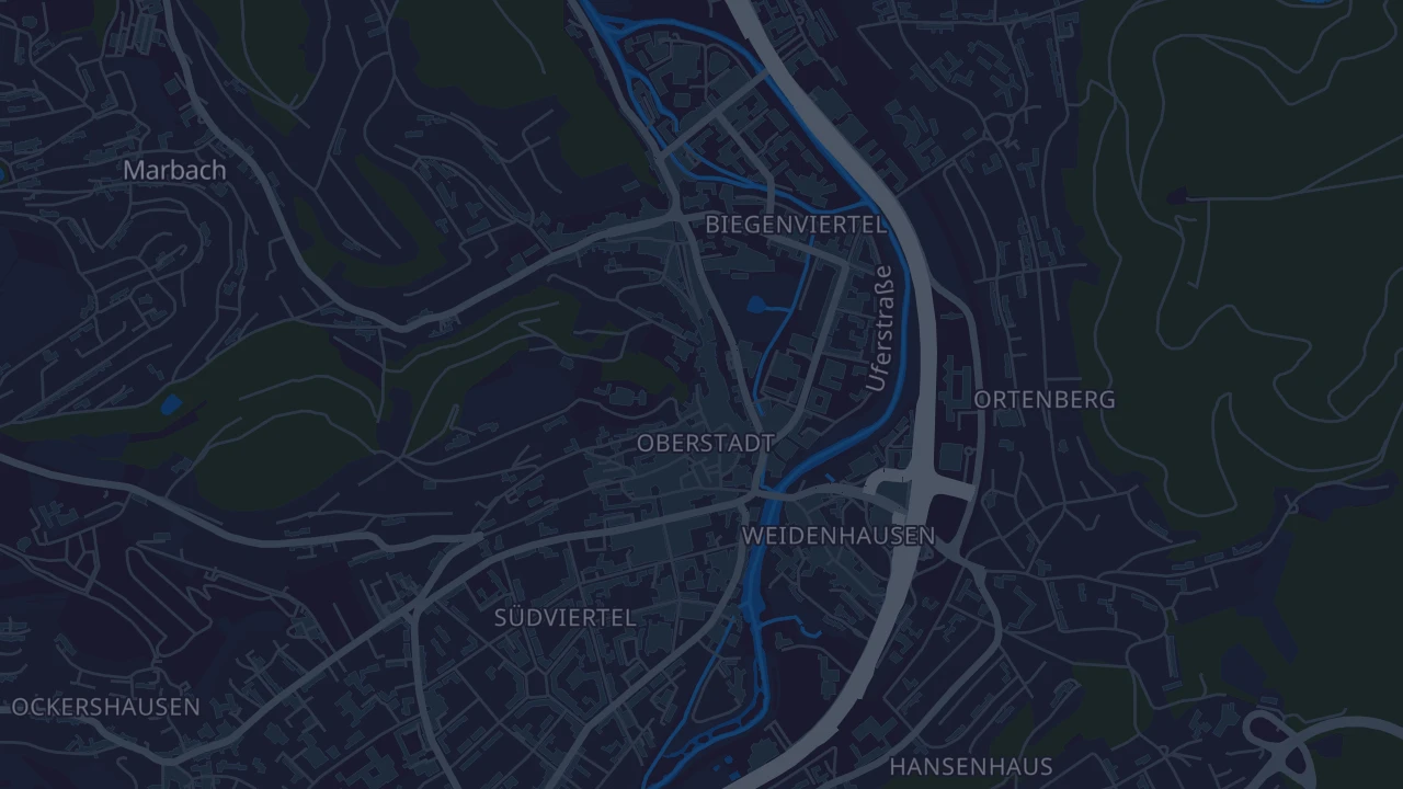 Karte von Marburg