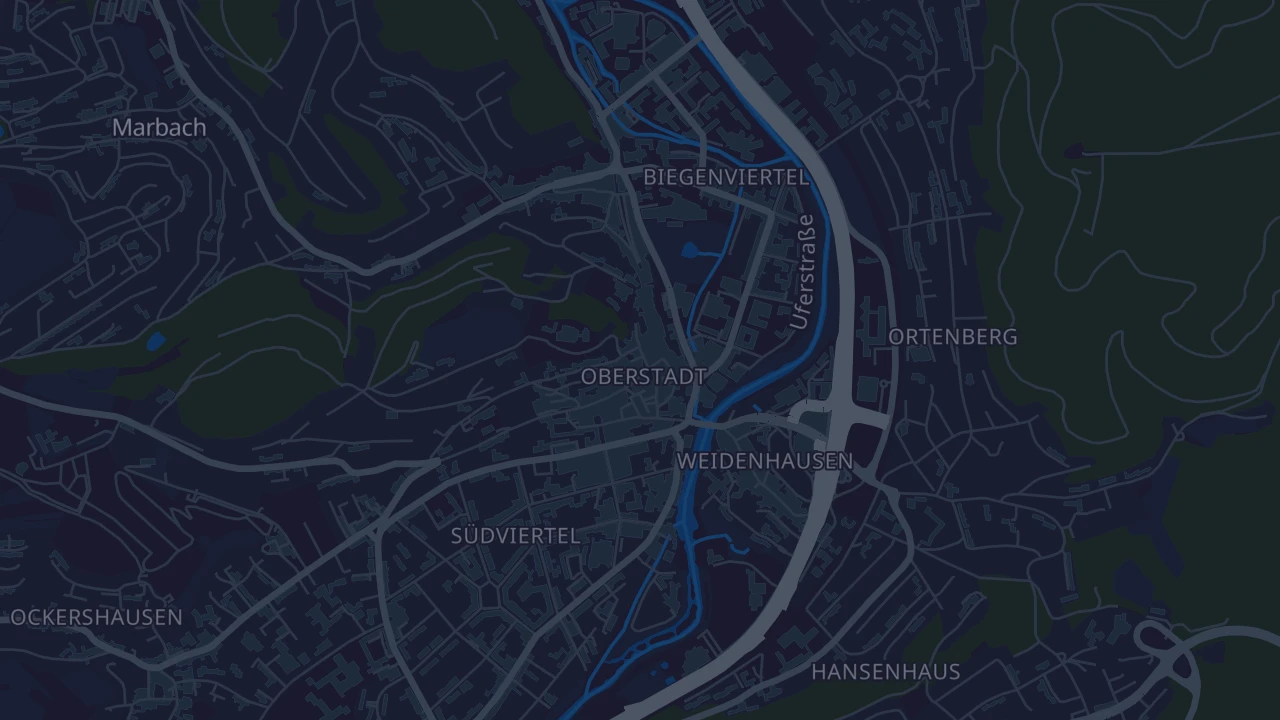 Karte von Marburg