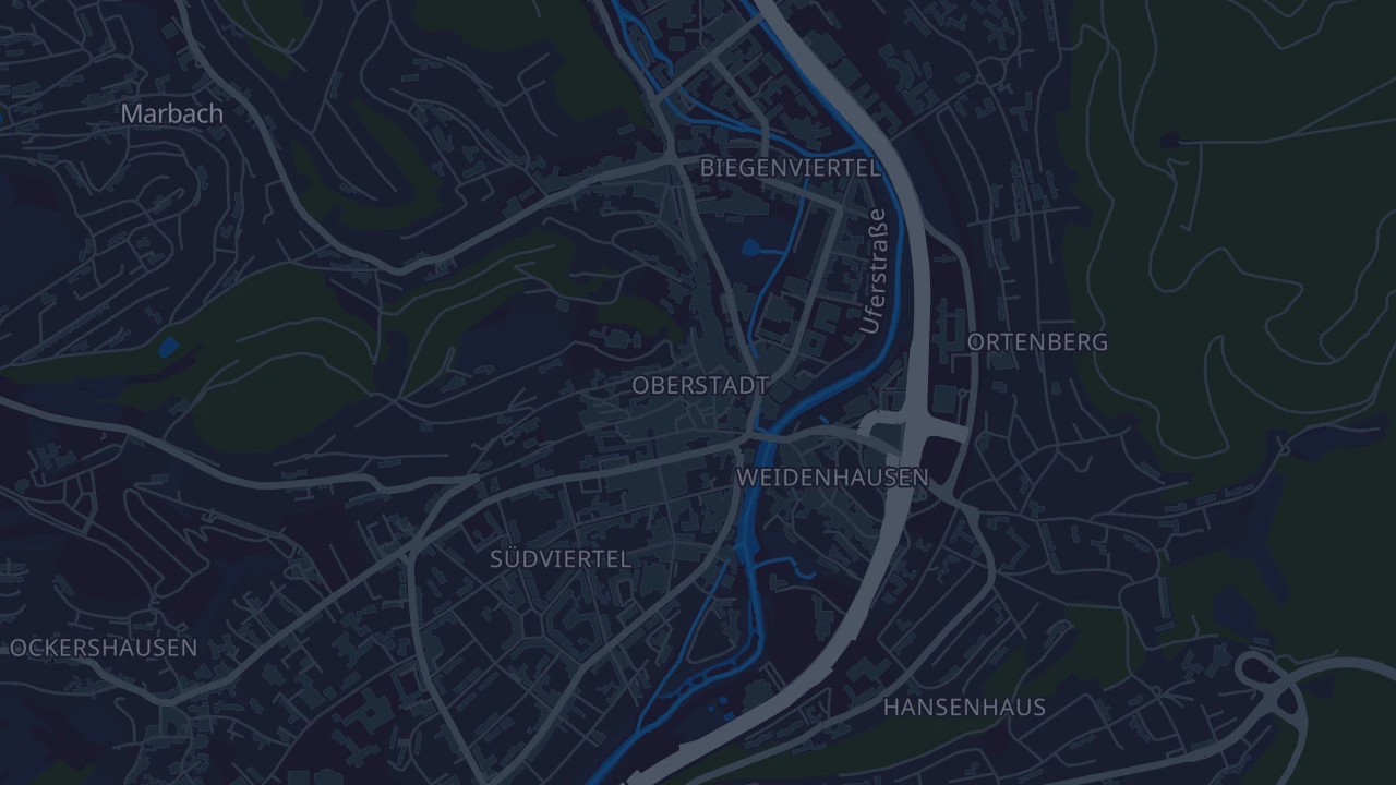 Karte von Marburg