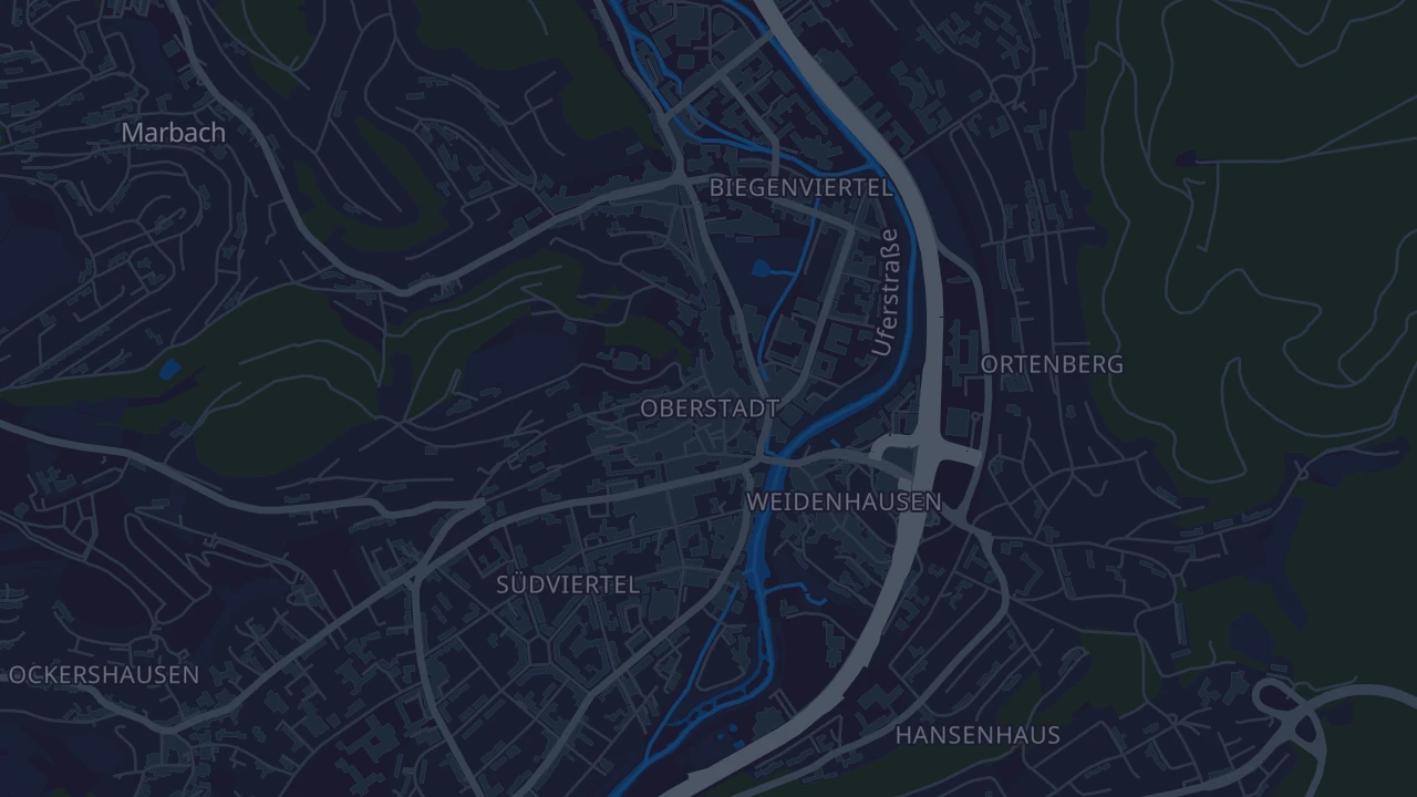 Karte von Marburg