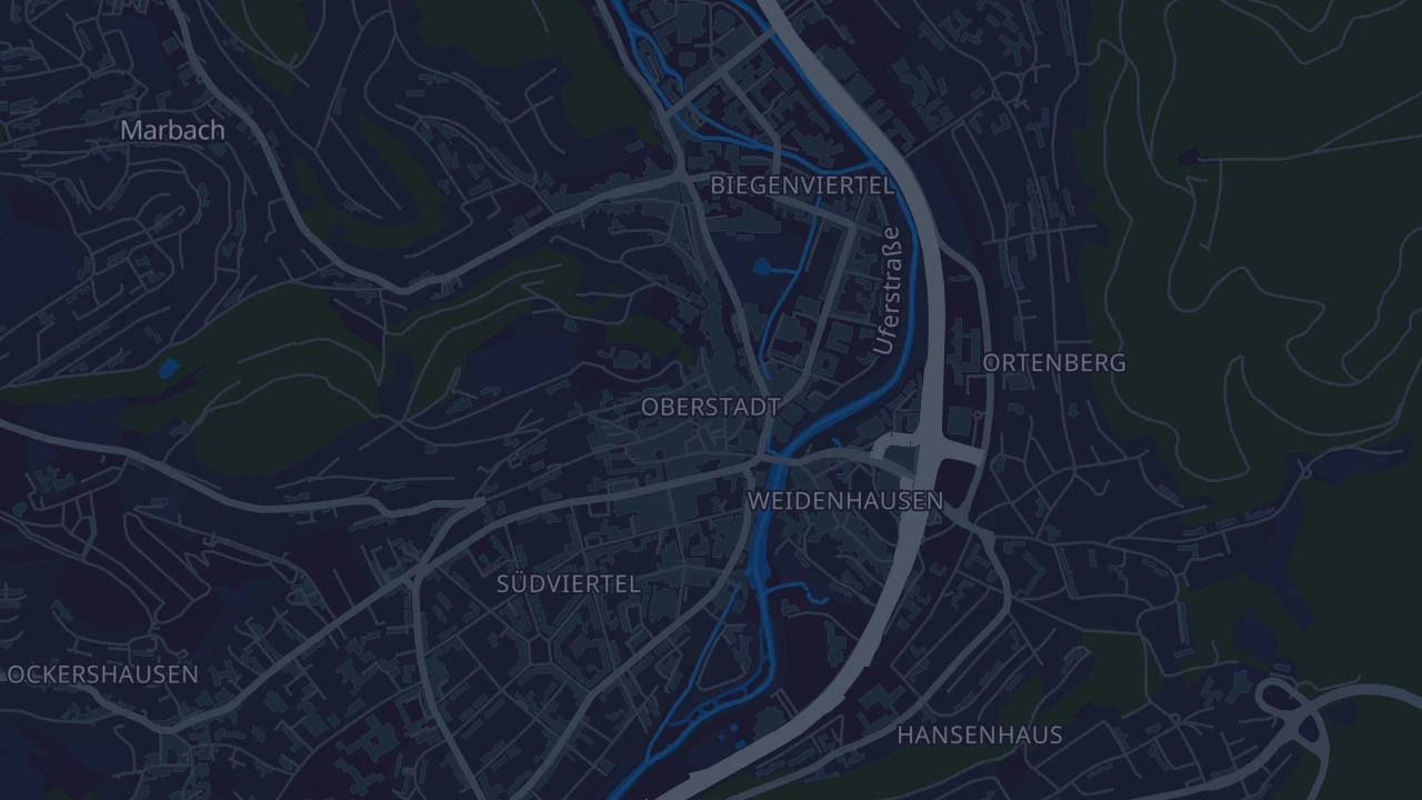 Karte von Marburg