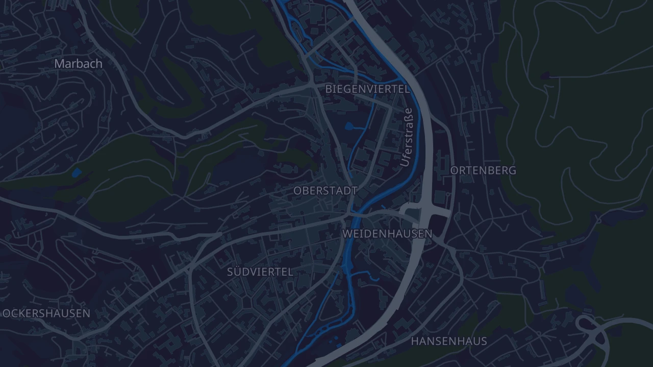 Karte von Marburg