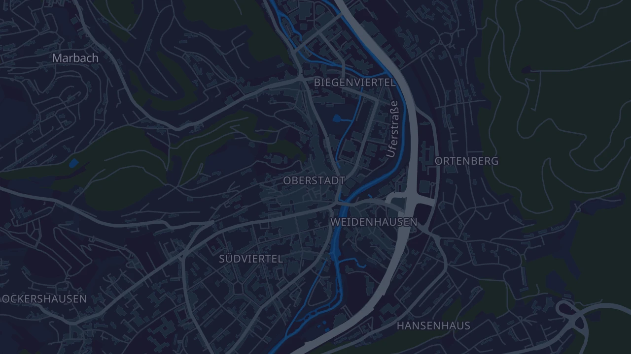 Karte von Marburg