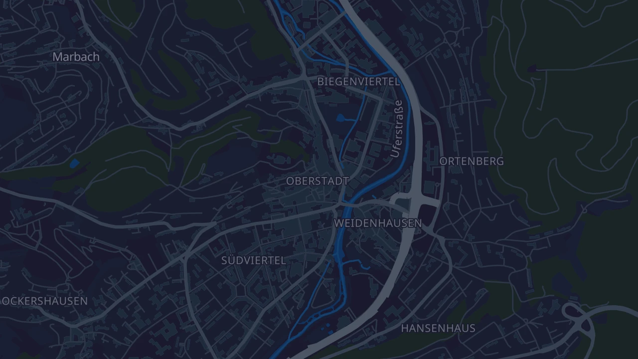 Karte von Marburg