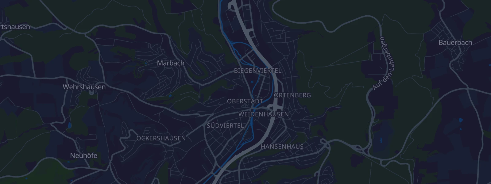 Karte von Marburg