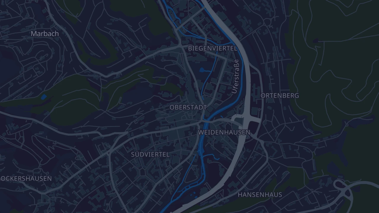 Karte von Marburg