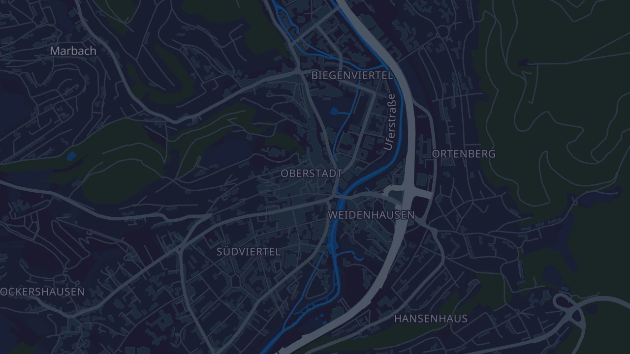 Karte von Marburg