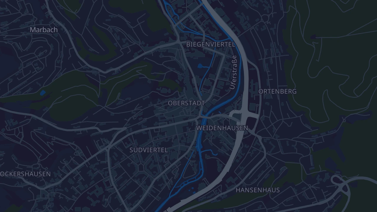 Karte von Marburg