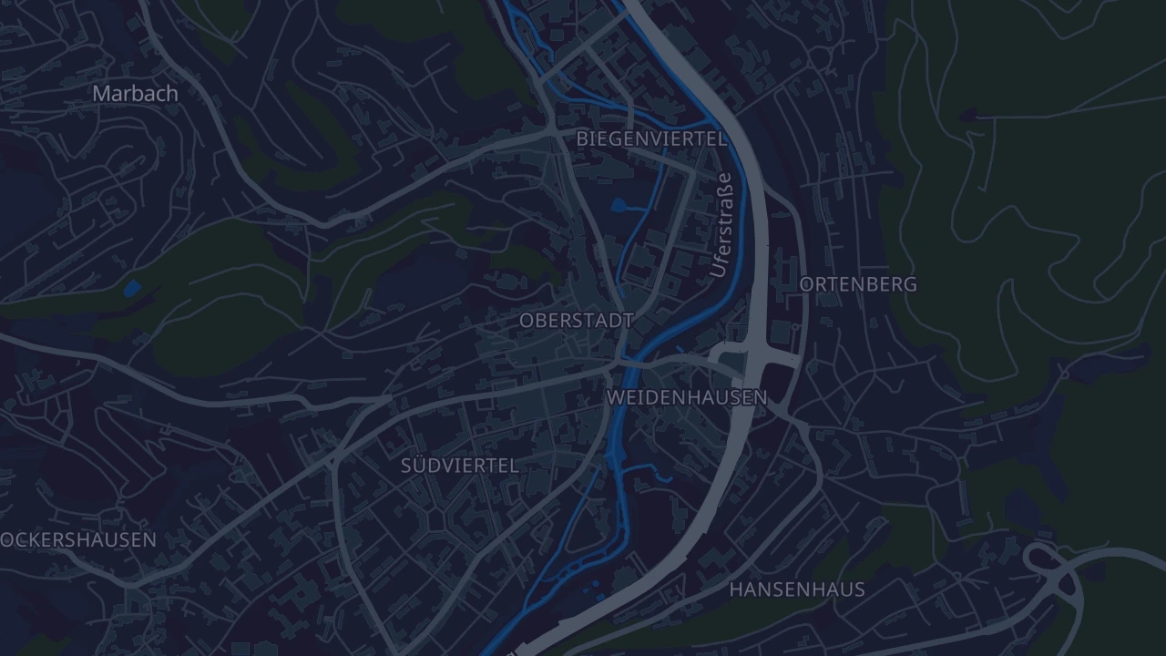 Karte von Marburg