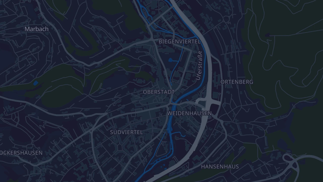 Karte von Marburg