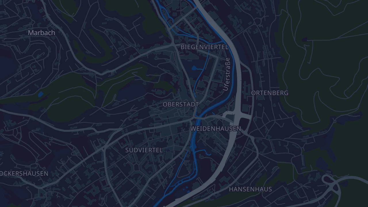 Karte von Marburg
