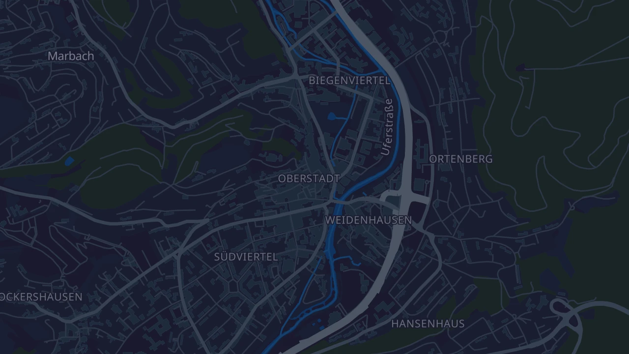 Karte von Marburg