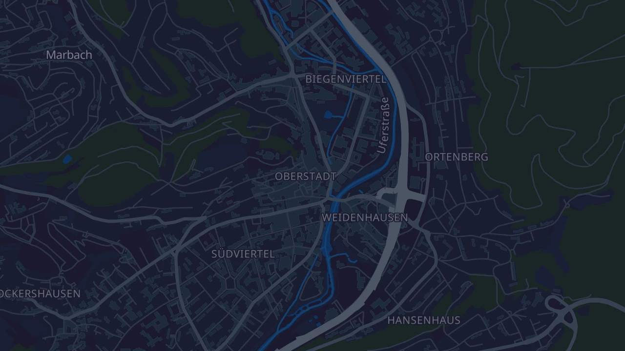 Karte von Marburg