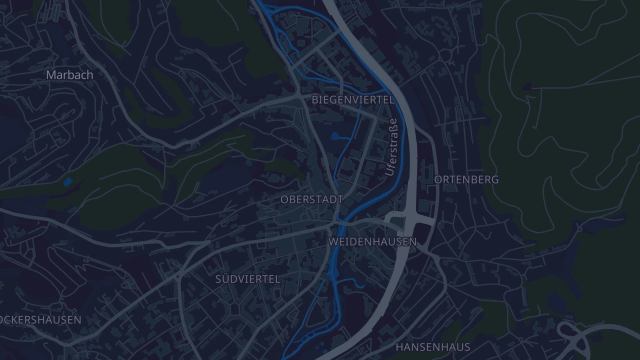Karte von Marburg
