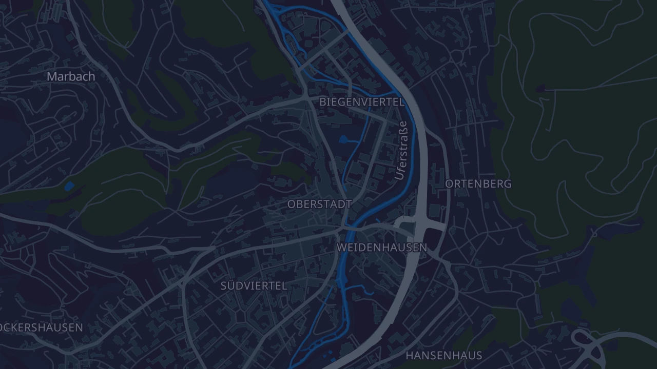 Karte von Marburg