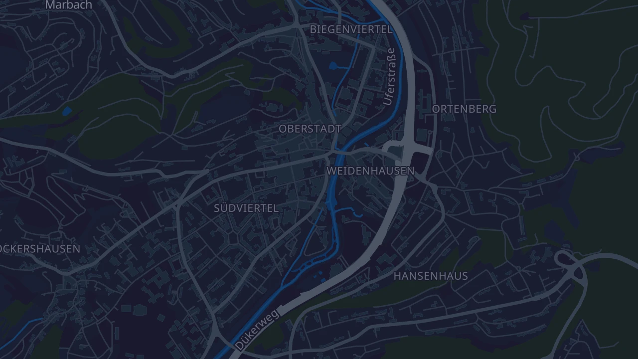 Karte von Marburg