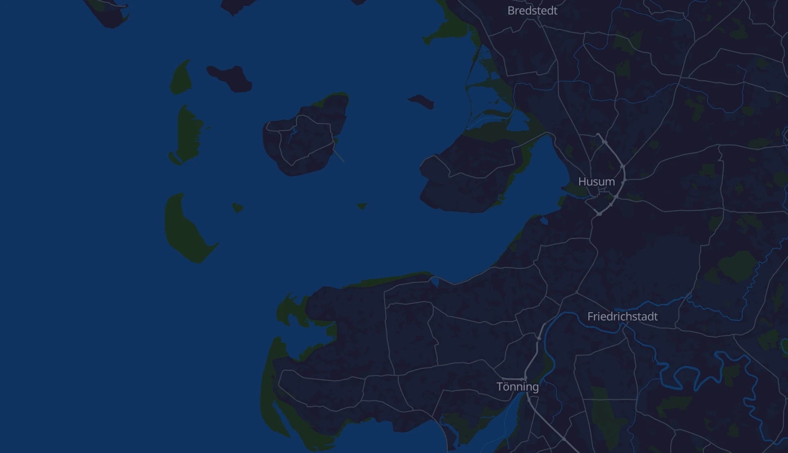 Karte der Region Nordfriesland & Sylt