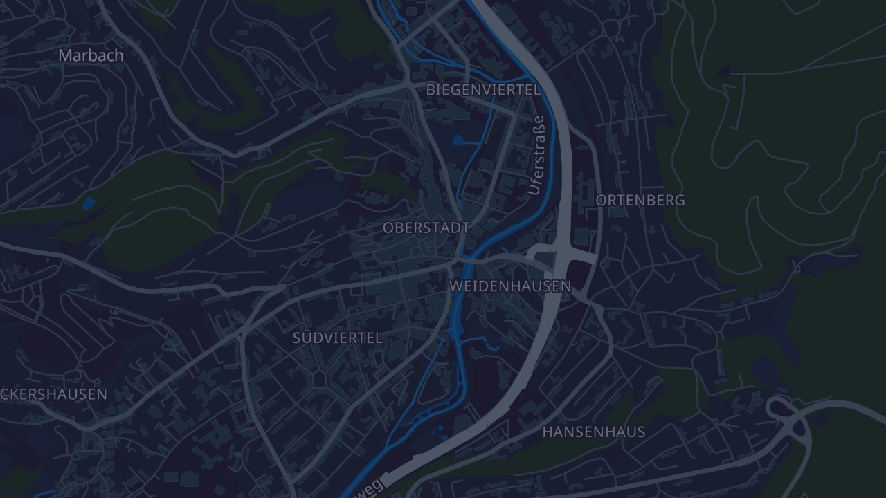 Karte von Marburg
