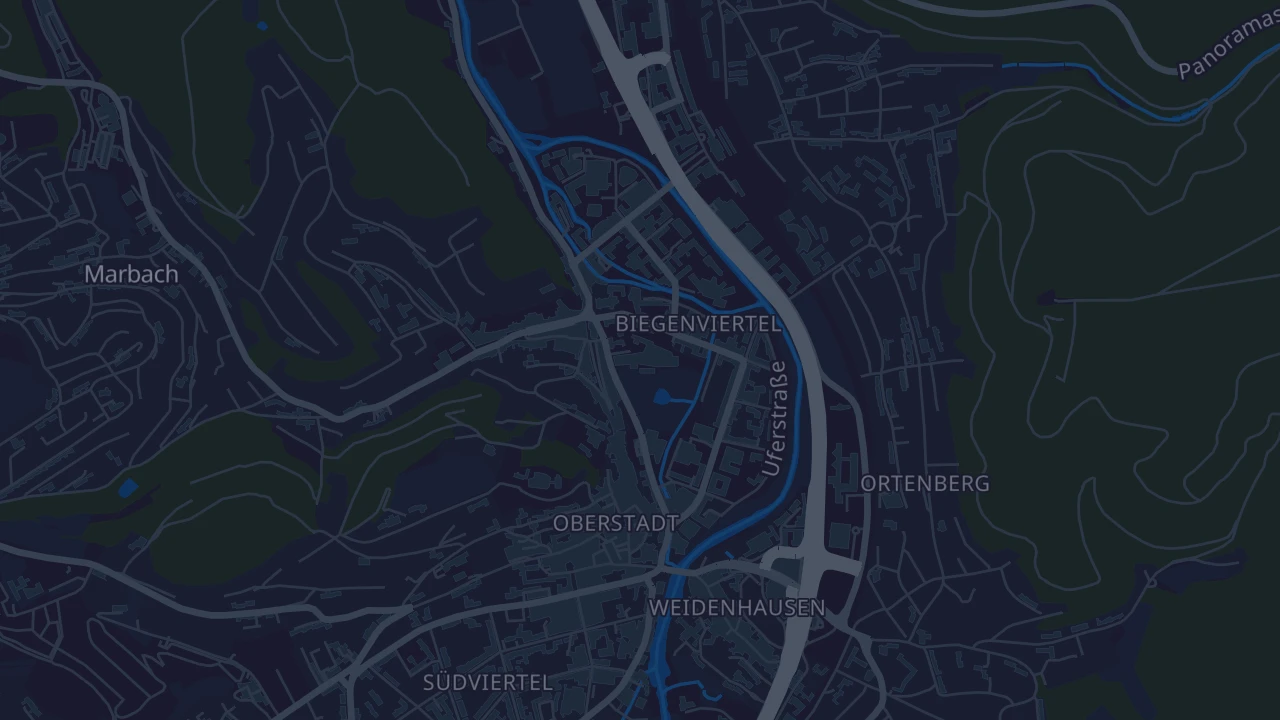 Karte von Marburg