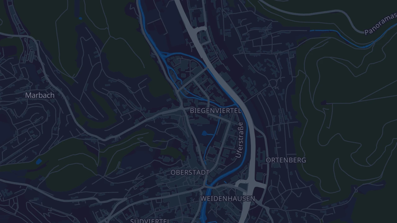 Karte von Marburg
