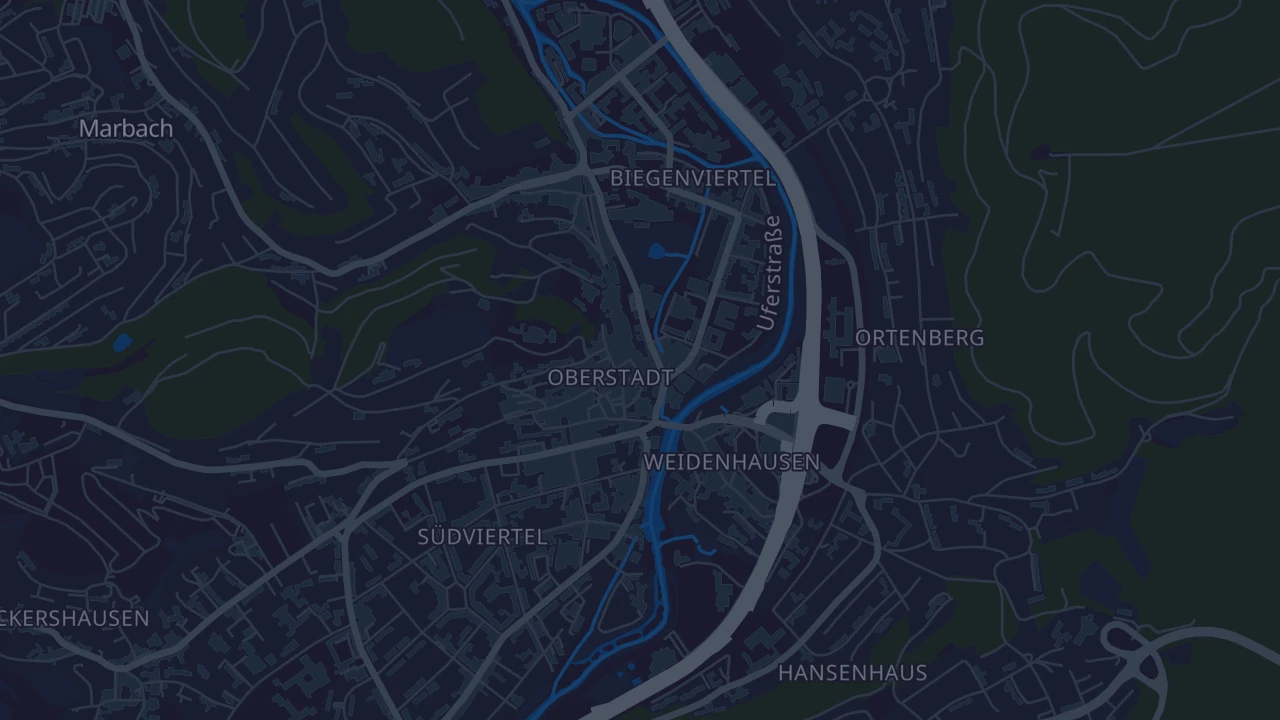 Karte von Marburg