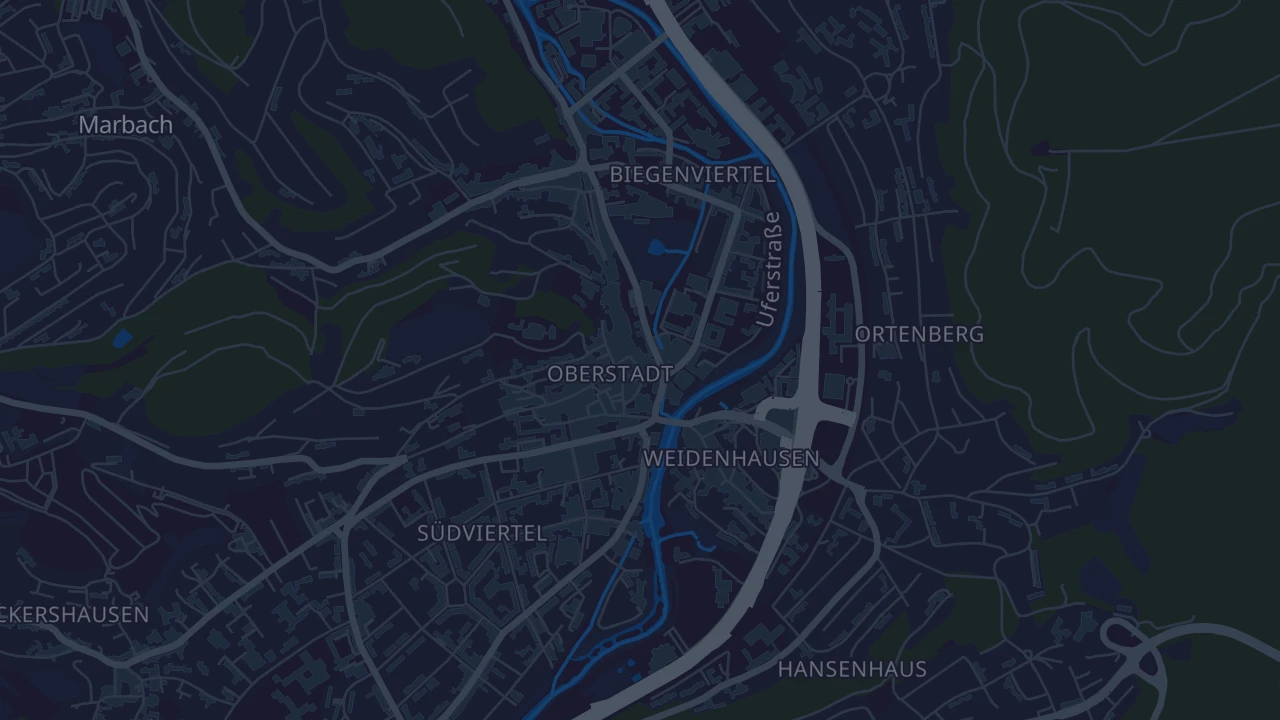 Karte von Marburg