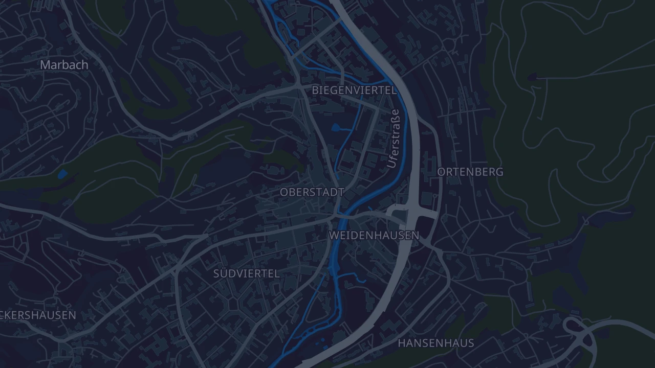 Karte von Marburg