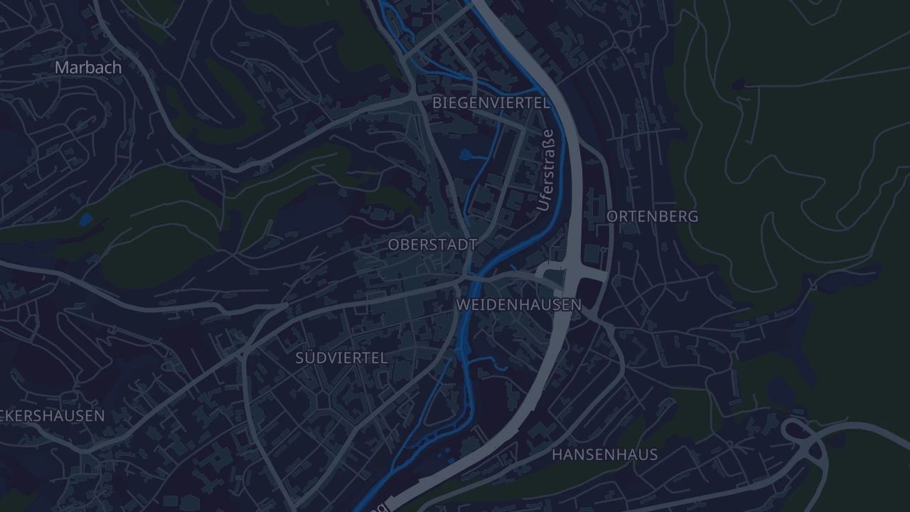 Karte von Marburg