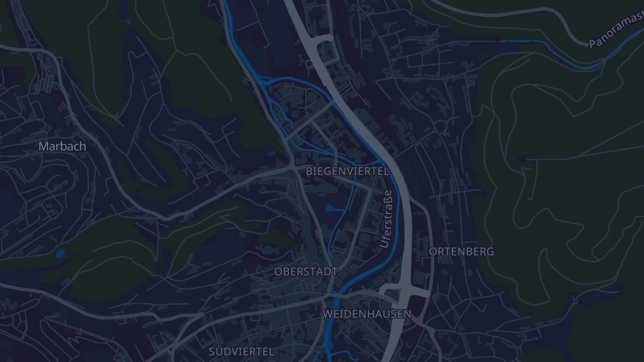 Karte von Marburg
