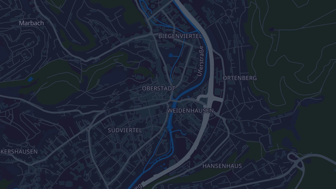 Karte von Marburg