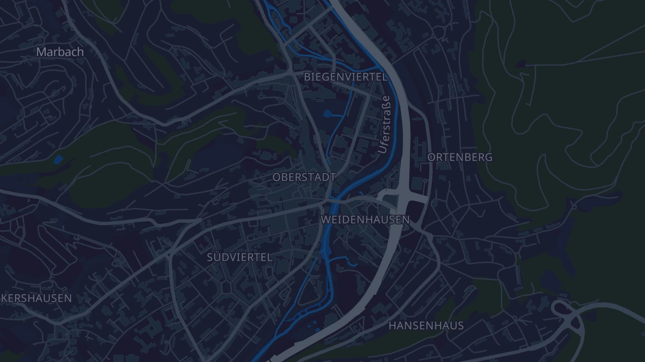 Karte von Marburg
